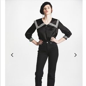 NWT Silk Sailor Top